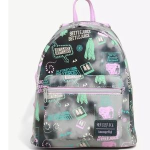 Loungefly Beetlejuice Pastel Tie-Dye Icons Mini Backpack